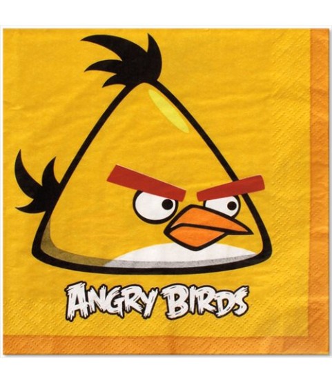 【送料無料/新品】 Angry Birds Lunch Napkins (16ct) 使い捨て食器